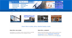Desktop Screenshot of benda-folie.cz